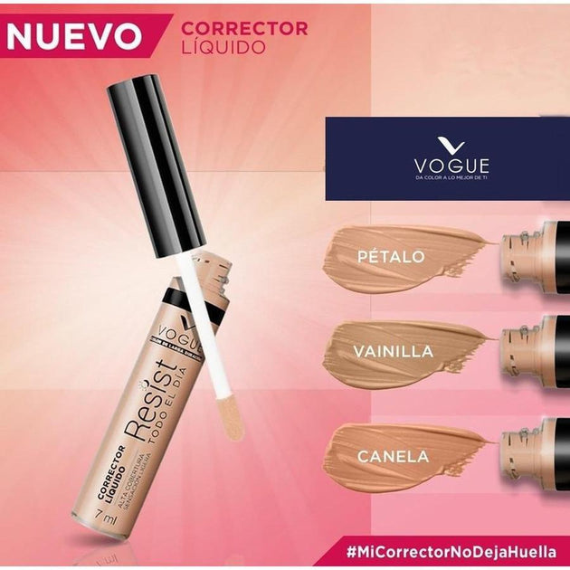 Corrector Líquido Vogue Resist Natural x 5 ml TU beauty store
