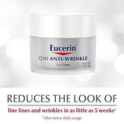 Crema Eucerin para piel sensible, para rostro, con Q10, antiarrugas,1.7 Ounce,50ml-Beauty-Eucerin-727973665141-TU beauty store