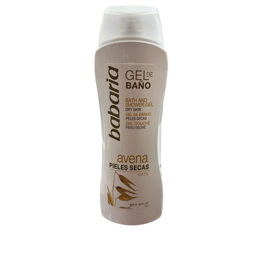 BABARÍA GEL DE BAÑO AVENA X600Ml-CUERPO-Mbell-TU beauty store