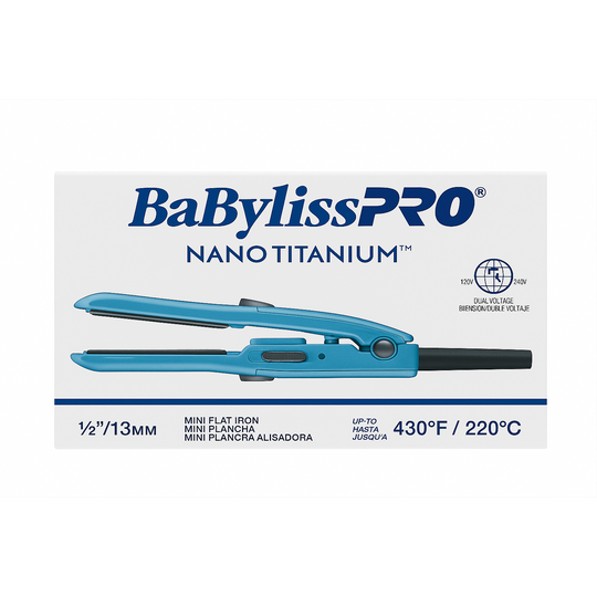 BABYLISSPRO NANO TITANIUM MINI FLAT IRON-BABYLISS-TU beauty store