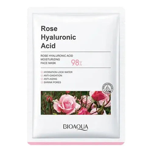 BIOAQUA MASCARILLA VELO ROSE HYALURONIC-Cometicos Paulis.-TU beauty store
