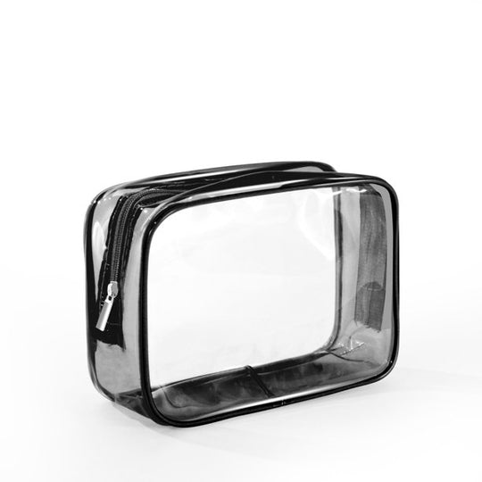 BOLSA VIAJERA TRANSPARENTE NEGRA PEQUEÑA-TU beauty store-TU beauty store