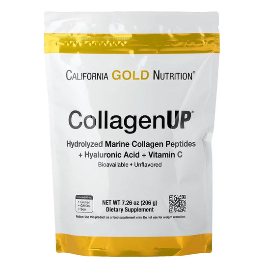 CALIFORNIA GOLD NUTRITION COLLAGENUP X 206g-iherb-TU beauty store
