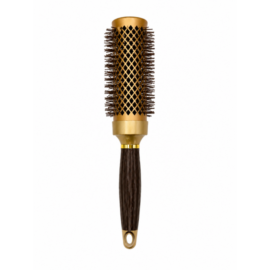 CEPILLO TÉRMICO REDONDO DORADO-TU beauty store-TU beauty store