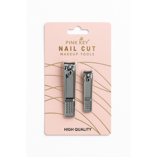 CORTA UÑAS PINK KEY NAIL CUT MAKEUP TOOLS X2-PAULIS-TU beauty store