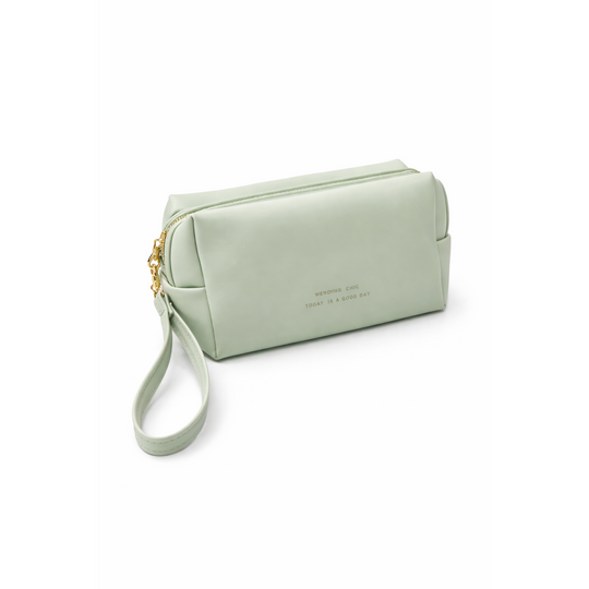 COSMETIQUERA ELEGANTE VERDE MENTA-TU beauty store-TU beauty store