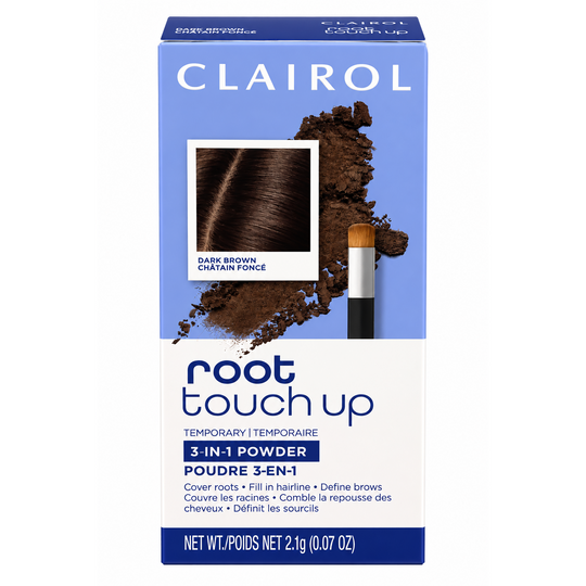 Clairol Root Touch Up 3 en 1 – Polvo Retocador de Raíces Castaño Oscuro 2,1-CLAIROL-TU beauty store