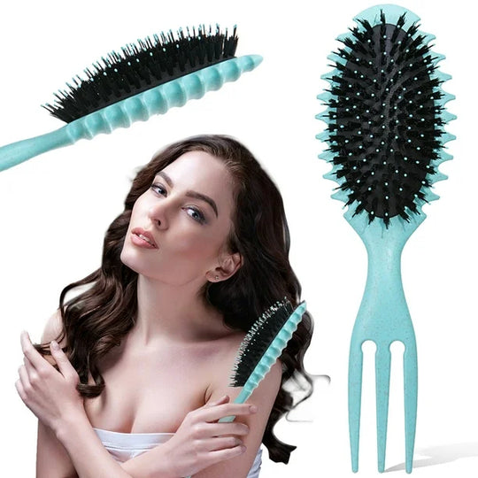 ENKOR CEPILLO PARA CABELLOS CRESPOS CON TENEDOR-ENKOR-TU beauty store