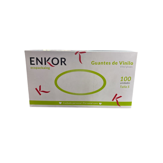ENKOR GUANTES DE VINILO X 100 UNIDADES-ENKOR-7707338333512-TU beauty store
