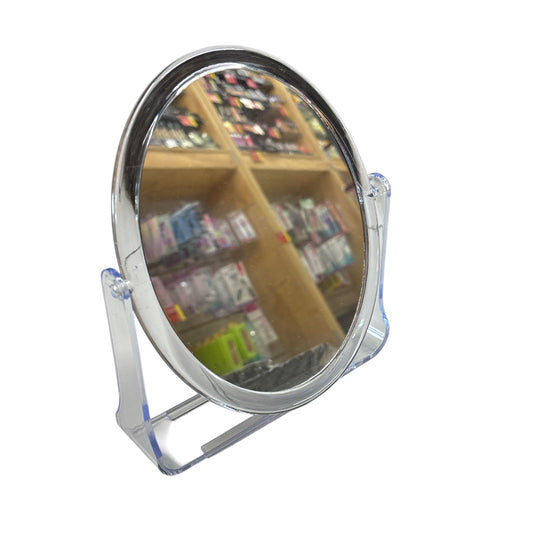 ESPEJO GRANDE TRANSPARENTE REDONDO CON SOPORTE-TU beauty store-TU beauty store