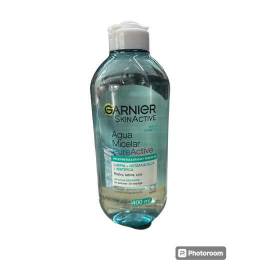 GARNIER AGUA MICELAR PURÉ ACTIVE X400ML-GARNIER-TU beauty store
