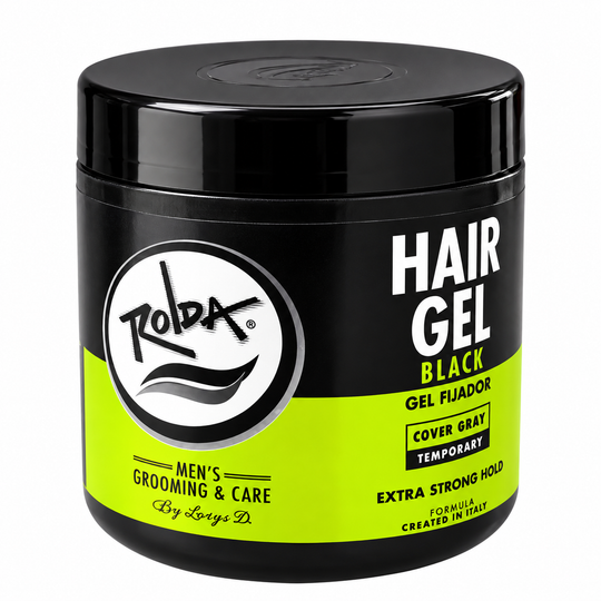 GEL FIJADOR NEGRO RODAK HAIR GEL BLACK X500 ML-Roldan-TU beauty store