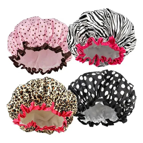 GORRO DE BAÑO IMPERMEABLE SATIN DISEÑO SURTIDO-Amazon Es-TU beauty store