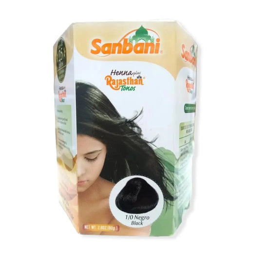 HENNA SANBANI RAJASTHAN X 80 COLOR NEGRO-TU beauty store-TU beauty store
