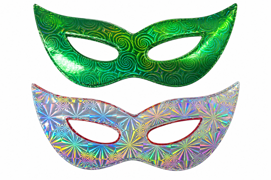 ANTIFAZ HOLOGRÁFICO PARA FIESTA COLORES SURTIDOS UNID
