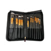 KIT BROCHAS MAQUILLAJE X11 UNIDADES ESTUCHE NEGRO-HYS-TU beauty store