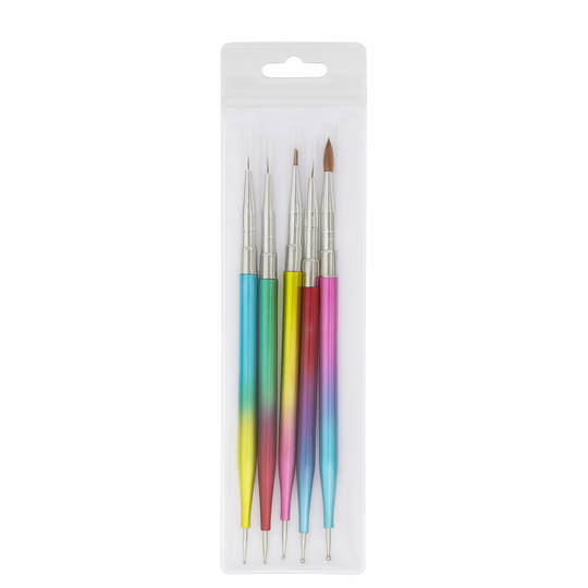 KIT DE PINCELES TORNASOL PARA UÑAS-Inmoda fantasy-TU beauty store