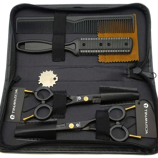 KIT PROFESIONAL DE TIJERAS PARA PELUQUERÍA-Tinmaroda-TU beauty store