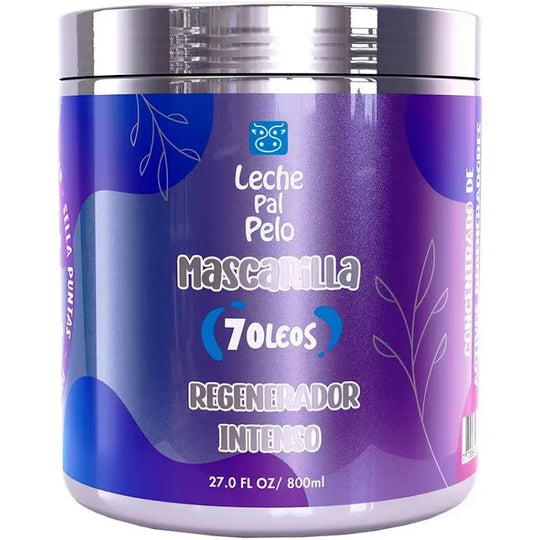 LECHE PAL PELO MASCARILLA 7 ÓLEOS REGENERADOR INTENSIVO X800ML-LECHE PAL PELO-TU beauty store