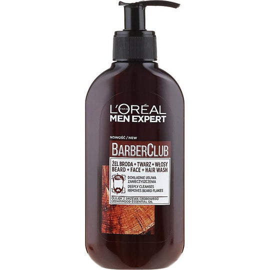 LOREAL BARBER CLUB SHAMPOO DE BARBA X 400ML-Amazon Es-TU beauty store