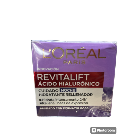 LOREAL REVITALIFT ÁCIDO HIALURONICO NOCHE-LOREAL REVITALIFT-TU beauty store