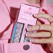 L.A GIRL UÑAS POSTIZAS FRANCES CUADRADAS SO SHINY-Amazon Es-TU beauty store