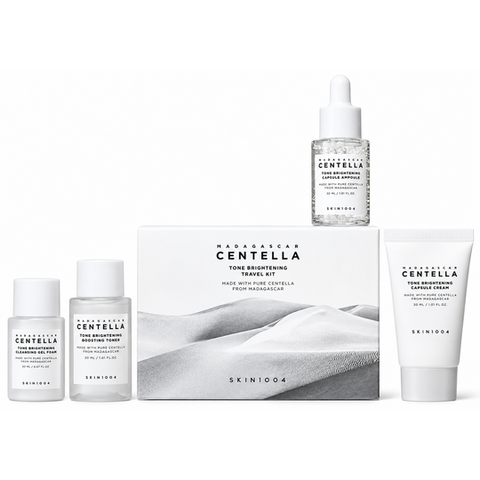 MADAGASCAR CENTELLA TONE BRIGHTENING TRAVEL KIT – KIT FACIAL ILUMINADOR-Centella-TU beauty store