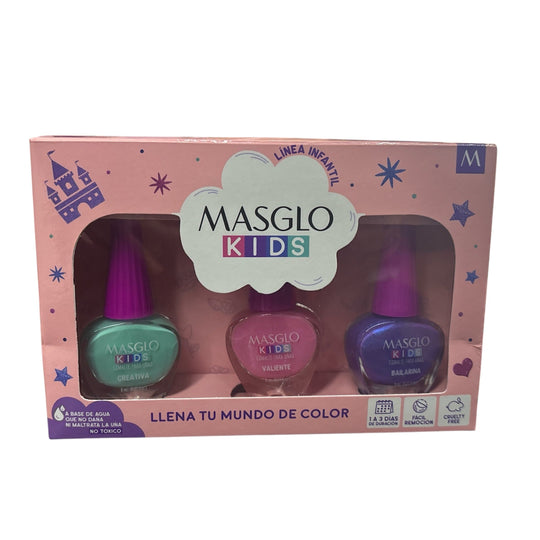 MASGLO KIT ESMALTES KIDS-MASGLO-TU beauty store