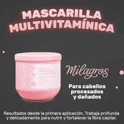 MILAGROS MASCARILLA MULTIVITAMINICA CON AMINOACIODOS X450g-MILAGROS-TU beauty store
