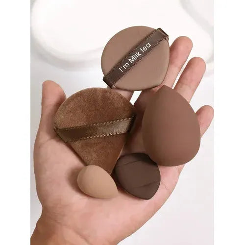 MINI BORLAS DE MAQUILLAJE TONO NUDE Y CAFE X UNIDAD-MILK TEA-TU beauty store