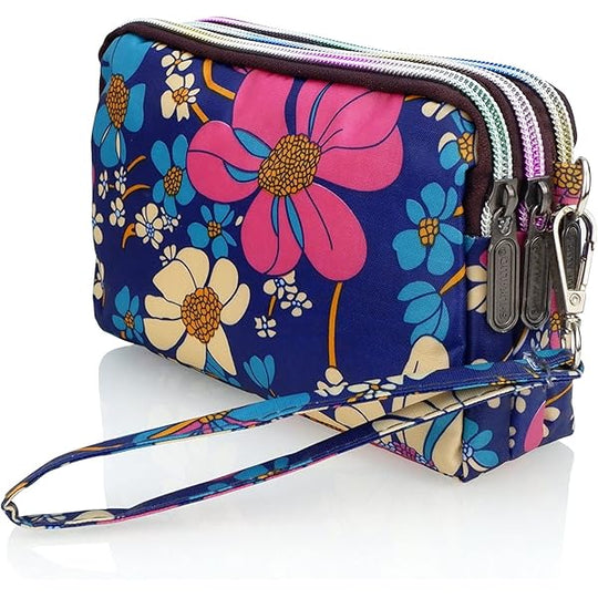 MONEDERO LONA FLORES-Amazon Es-TU beauty store