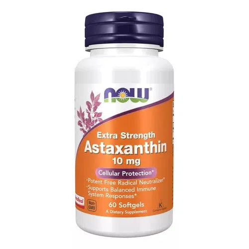 NOW ASTAXANTHIN 10MG CELLULAR PROTECTION 60 softgels-iherb-TU beauty store