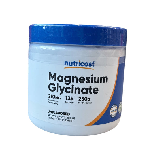 NUTRICOST MAGNESIUM GLYCINATE 250G-iherb-TU beauty store