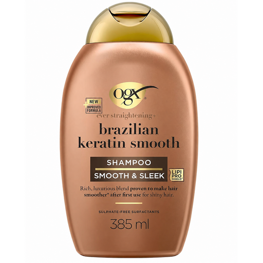 OGX BRAZILIAN KERATINA SMOOTH SHAMPOO ANTI FRIZZ X385 ML-OGX keratin-TU beauty store