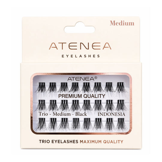 PESTAÑAS POSTIZAS TRÍO MÉDIUM ATENEA-Atenea-TU beauty store