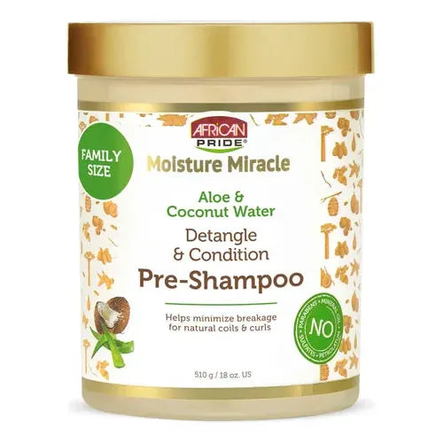 PRE SHAMPOO AFRICAN PRIDE MOISTURE MIRACLE ALOE & COCONUT WATER-Amazon Es-TU beauty store