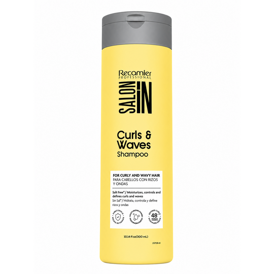 RECAMIER SHAMPOO CURLS & WAVES SALON IN 300ML CRESPOS-Cabello-Recamier Professional-7702113051124-TU beauty store