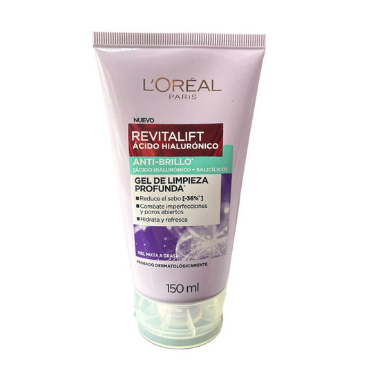 REVITALIFT ANTI-BRILLO GEL DE LIMPIEZA PROFUNDA-LOREAL REVITALIFT-TU beauty store