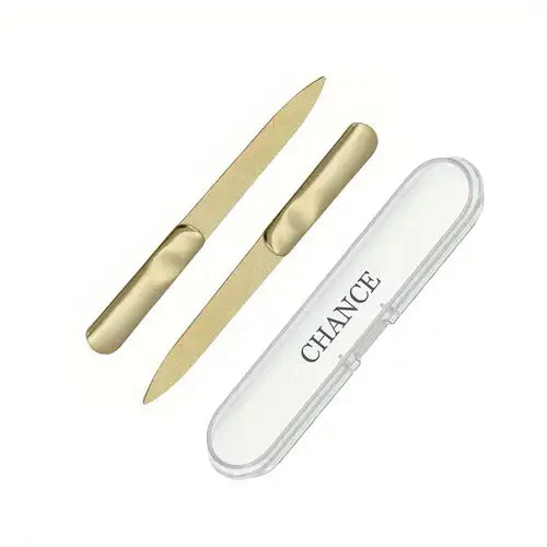 SET DE LIMAS MINI METÁLICAS DORADAS-TU beauty store-TU beauty store