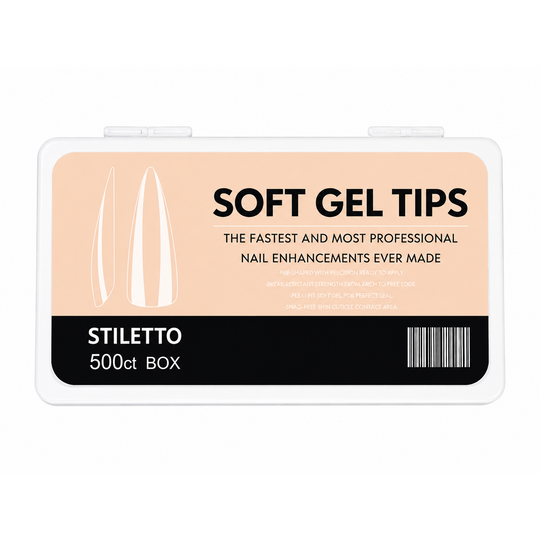 SOFT GEL TIPS STILETTO-HYS-TU beauty store