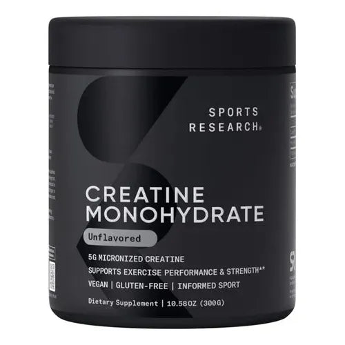 SPORTS RESEARCH CREATINE MONOHYDRATE x300G-iherb-TU beauty store