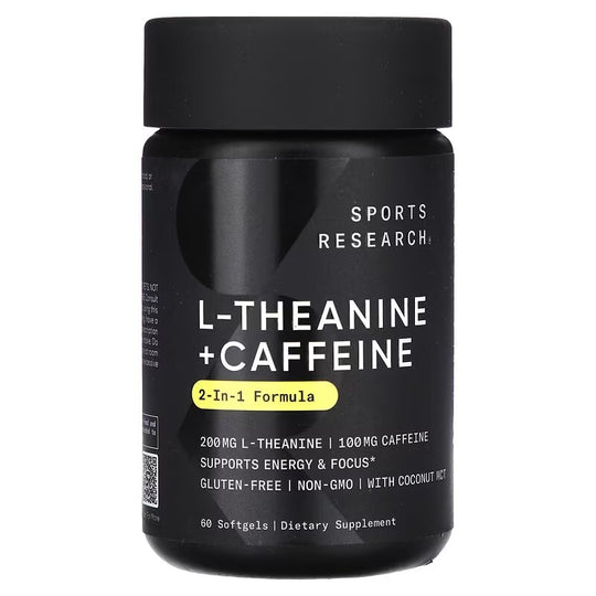 SPORTS RESEARCH +L-THEAININE +CAFFEINE PASTILLAS-Amazon Es-TU beauty store