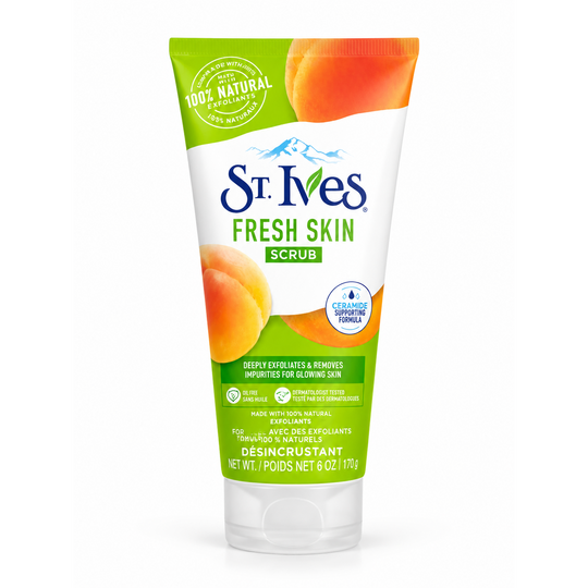 ST.IVES FRESH SKIN SCRUB APRICOT EXFOLIANTE FACIAL X170g-ST. IVES-TU beauty store