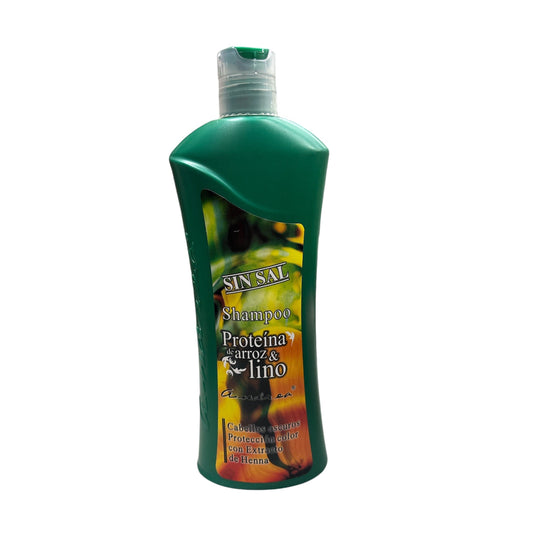 Shampoo Andrea Proteínas de arroz & lino x600ml-TU beauty store-TU beauty store