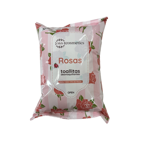 TOALLITAS DESMAQUILLANTES ROSAS-TU beauty store-TU beauty store