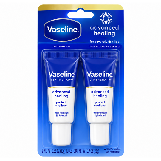 VASELINE LIP THERAPY ADVANCED HEALING – PROTECTOR LABIAL X 2 UNIDADES DE 10 G-Vaseline-TU beauty store