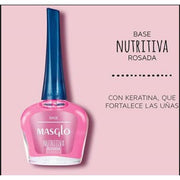 Base Rosada Nutritiva de MASGLO-esmaltes brillo, secante ,tipo gel-MASGLO-7707773834711-TU beauty store
