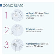 Bioderma - Atoderm - Aceite limpiador - Hidratante facial y corporal - Alivia las molestias - para pieles sensibles muy secas 33.8 Fl Oz/1000ml-Luxury Beauty-Bioderma-TU beauty store