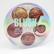 Paleta de iluminadores x5 seven cool-MAQUILLAJE-SEVEN COOL-TU beauty store