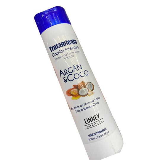 Tratamiento capilar intenso Argan & coco 400 ml-Cabello-LINNEY-TU beauty store